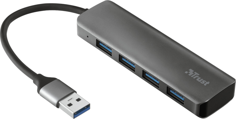 USB-хаб Trust Halyx Aluminium 4-Port USB 3.2