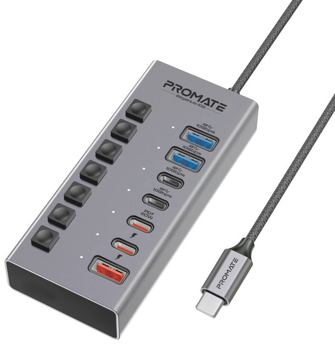 USB-хаб Promate GegaHub-10G