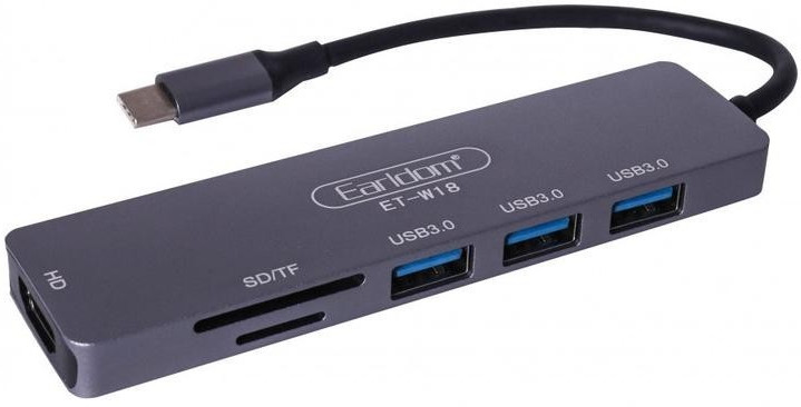 Картридер / USB-хаб Earldom ET-W18