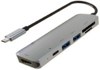 Картридер / USB-хаб Inkax DST-07