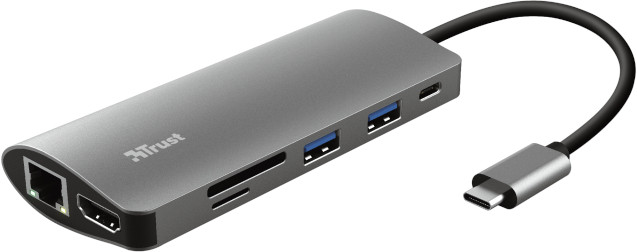Кардридер / USB-хаб Trust Dalyx 7-in-1 USB-C Multiport Adapter