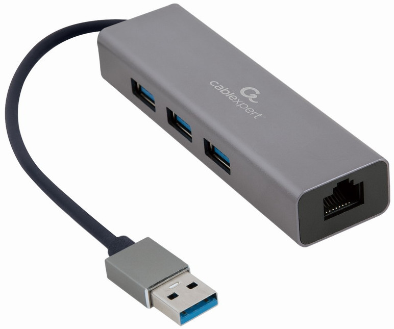 USB-хаб Cablexpert A-AMU3-LAN-01
