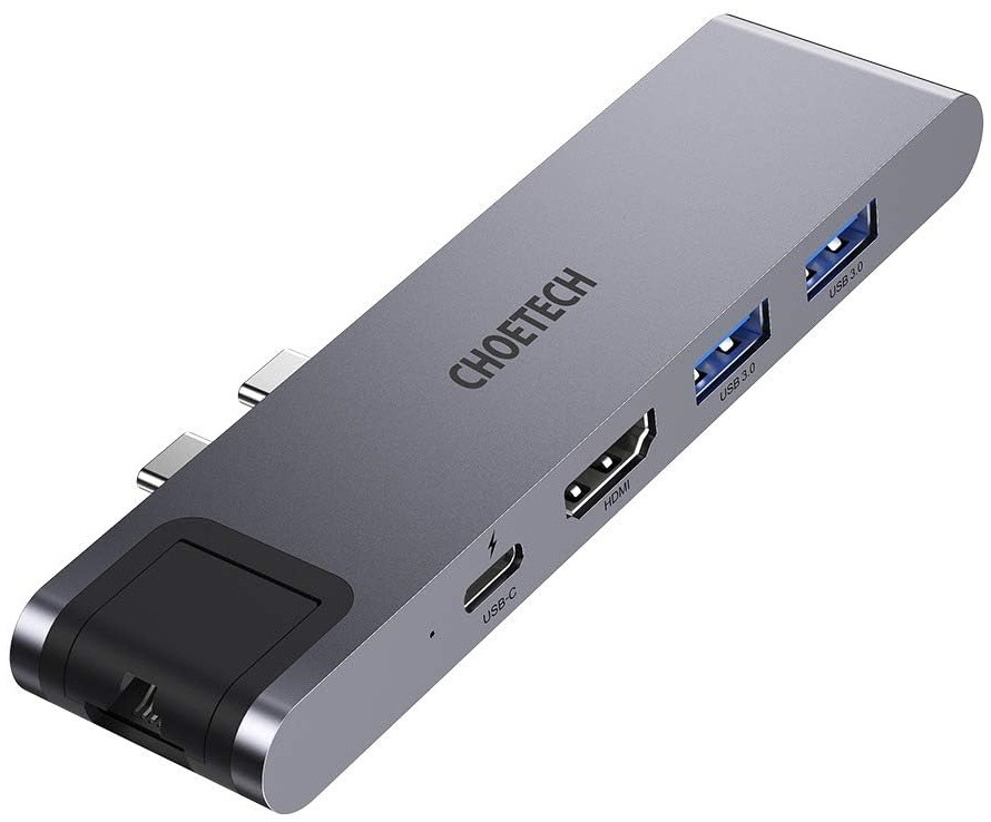 Картридер / USB-хаб Choetech 7-in-1 USB-C Hub for MacBook Pro/Air