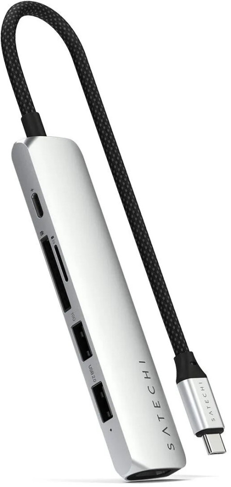 Картридер / USB-хаб Satechi 6-in-1 USB-C Slim Multiport Adapter