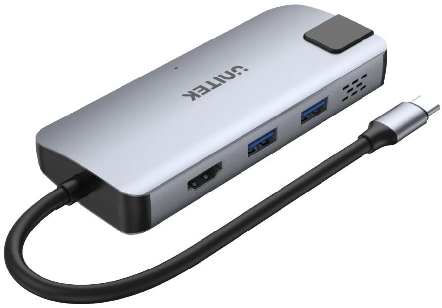 USB-хаб Unitek uHUB P5 5-in-1 USB-C Ethernet Hub with HDMI and 100W Power Delivery