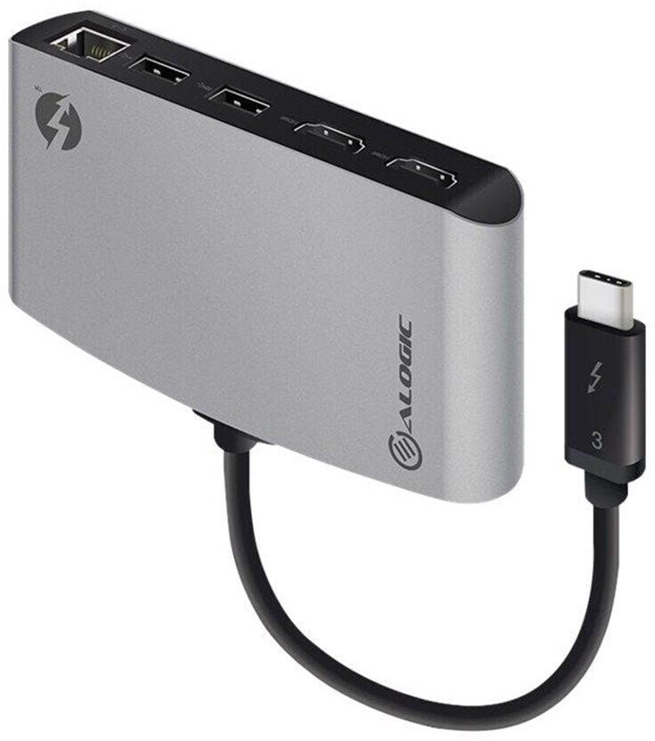 USB-хаб ALOGIC ThunderBolt 3 Dual HDMI PORTABLE Docking Station with 4K