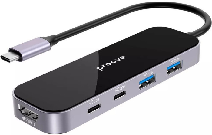 USB-хаб Proove Shadow (2*USB3.0 Type-C PD100W HDMI)