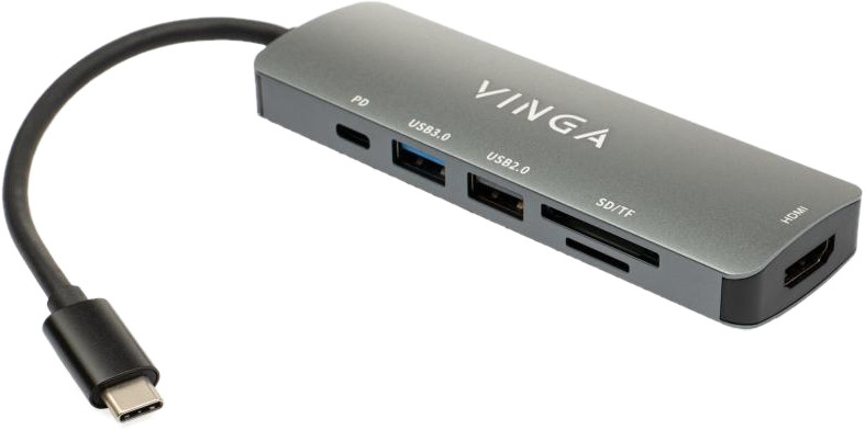 Картридер / USB-хаб Vinga VHC6