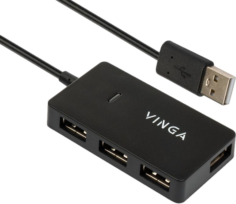 Картридер / USB-хаб Vinga VHA2A4