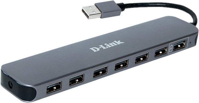 Картридер / USB-хаб D-Link DUB-H7/E1A