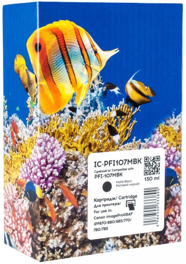 Картридж Barva IC-PFI107MBK