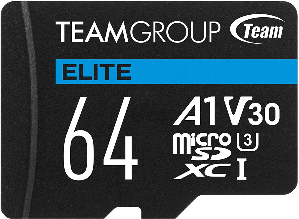 Карта памяти Team Group Elite microSDXC A1 V30 UHS I U3 64 ГБ (TEAUSDX64GIV30A103)