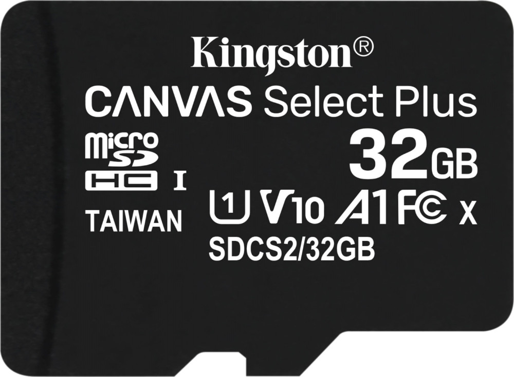 Карта памяти Kingston microSD Canvas Select Plus 32 ГБ