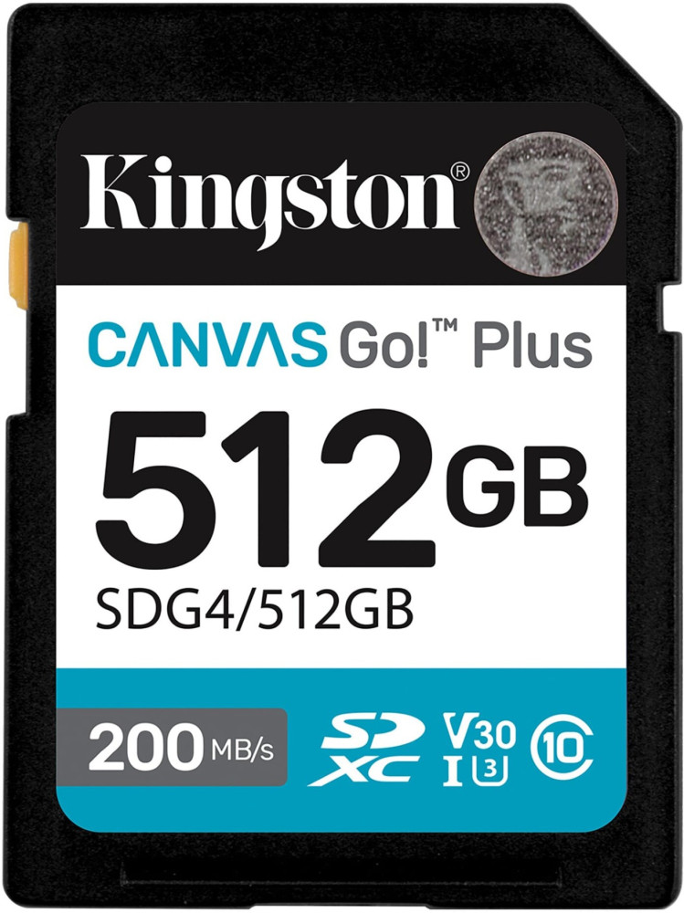 Карта памяті Kingston SDXC Canvas Go Plus Gen4 512 ГБ (SDG4/512GB)
