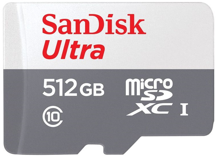 Карта памяти SanDisk Ultra MicroSD UHS-I Class 10 512 ГБ (SDSQUNR-512G-GN3MN)