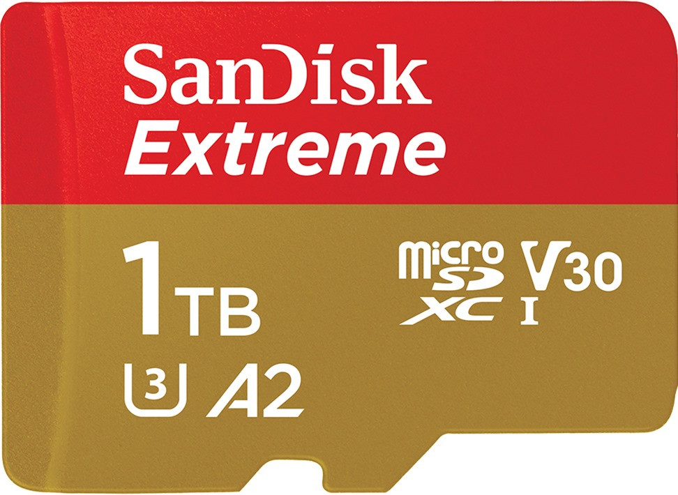 Карта памяти SanDisk Extreme V30 A2 microSDXC UHS-I U3 1 ТБ