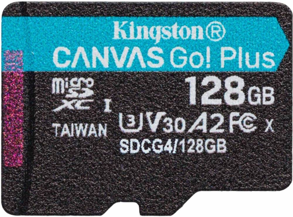 Карта памяти Kingston microSDXC Canvas Go Plus Gen4 128 ГБ (SDCG4/128GBSP)