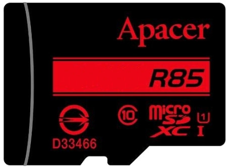 Карта памяти Apacer microSDXC R85 UHS-I U1 Class 10 64 ГБ (AP64GMCSX10U5-R)
