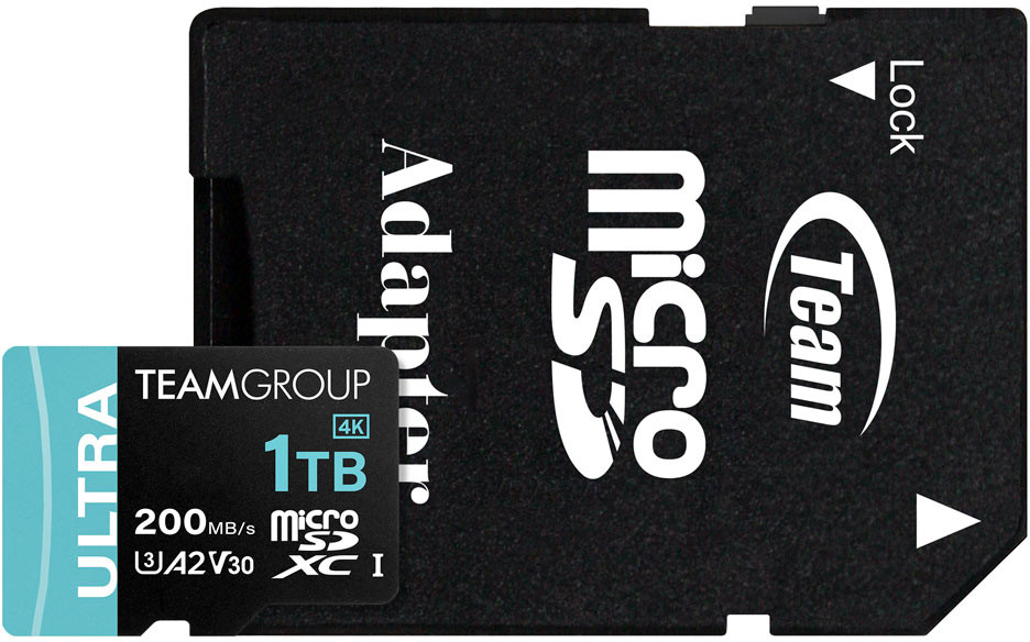Карта памяти Team Group ULTRA Micro SDXC A2 V30 1 ТБ (TULMSDX1TIA2V3022503)