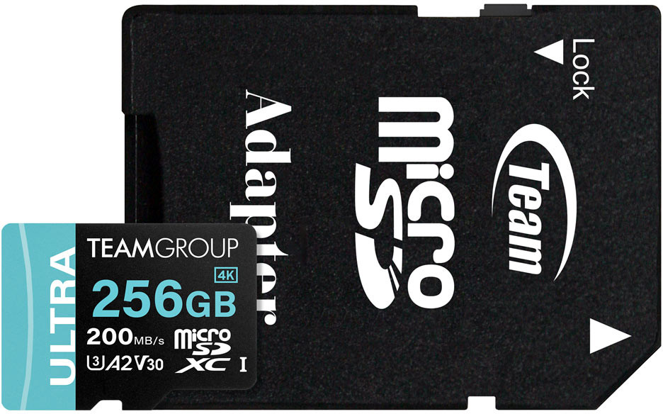 Карта памяти Team Group ULTRA Micro SDXC A2 V30 256 ГБ (TULMSDX256GIA2V3022503)