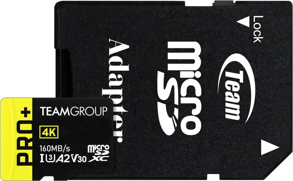 Карта памяти Team Group PRO microSDXC UHS-I U3 A2 V30 128 ГБ (TPPMSDX128GIA2V3003)