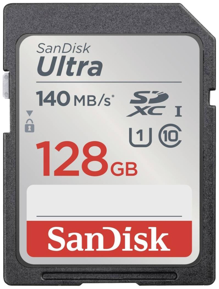 Карта памяті SanDisk Ultra SDXC UHS-I 140MB/s Class 10 128 ГБ (SDSDUNB-128G-GN6IN)