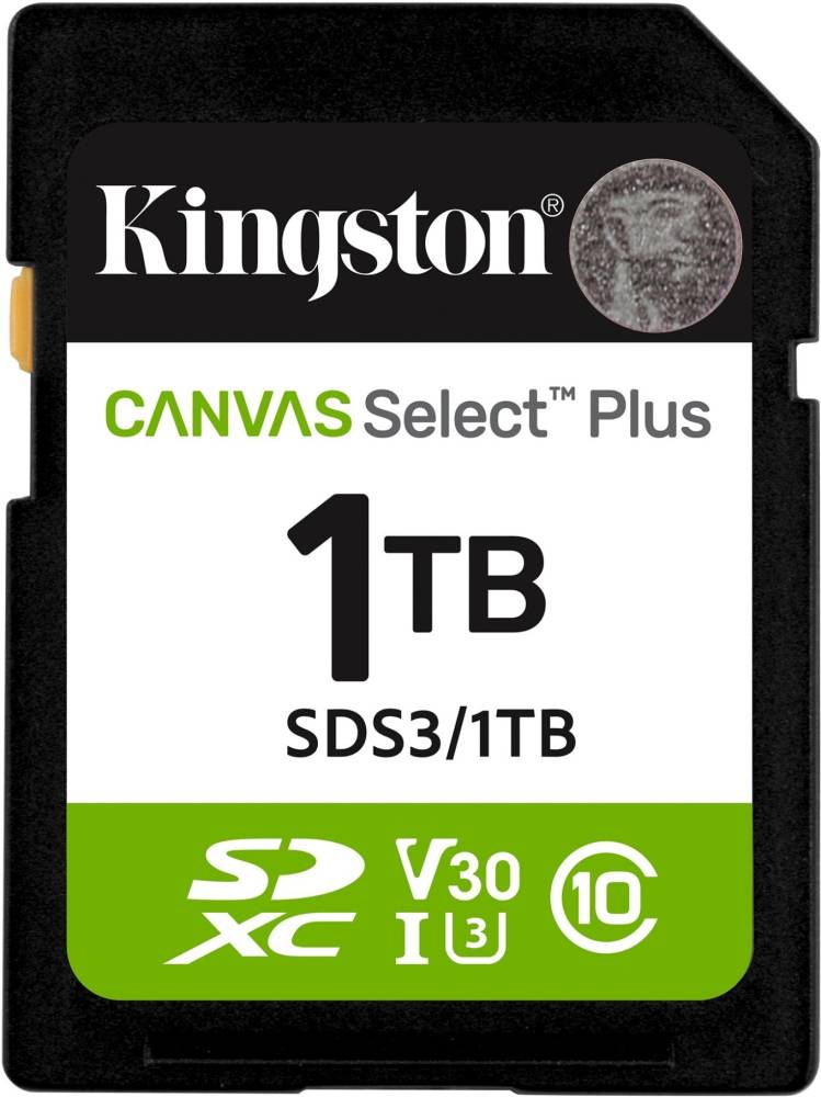 Карта памяти Kingston SD Canvas Select Plus Gen3 1 ТБ (SDS3/1TB)