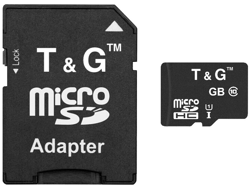 Карта памяти T&G microSD class 10 UHS-I U1 SD adapter 4 ГБ (TG-4GBSDCL10-01)