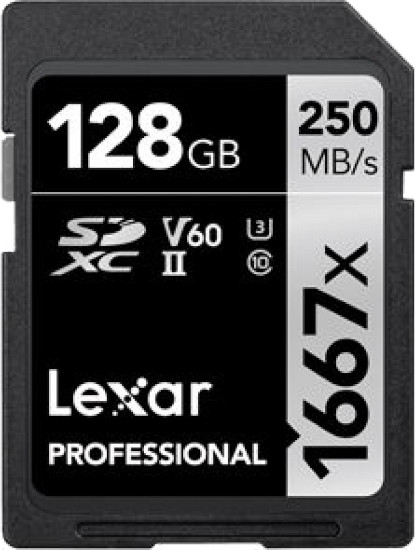 Карта памяти Lexar Professional 1667x SDXC 128 ГБ