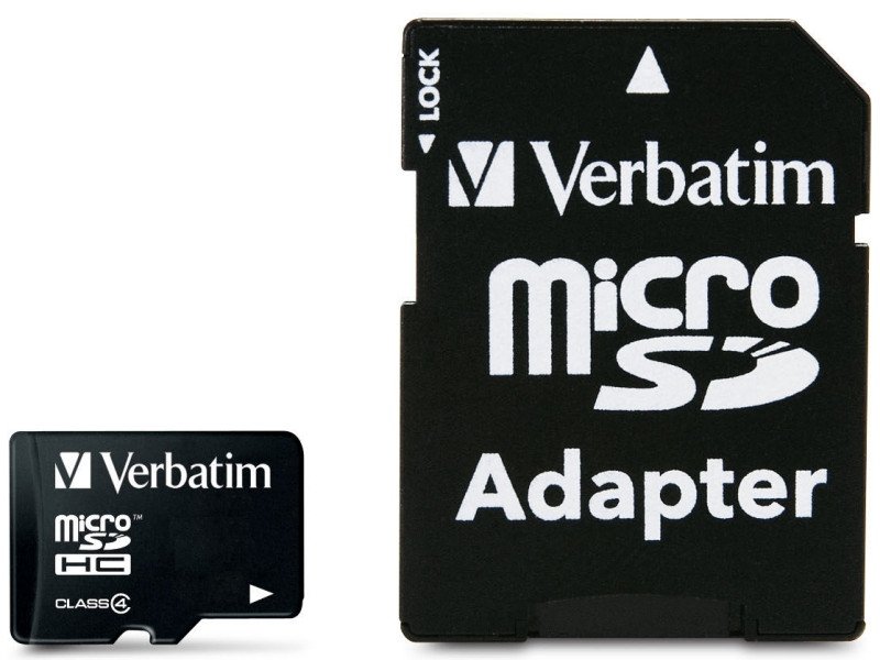 Карта памяти Verbatim microSDHC Class 4 16 ГБ