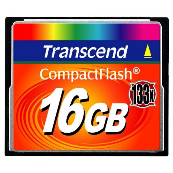 Карта памяти Transcend CompactFlash 133x 16 ГБ (TS16GCF133)