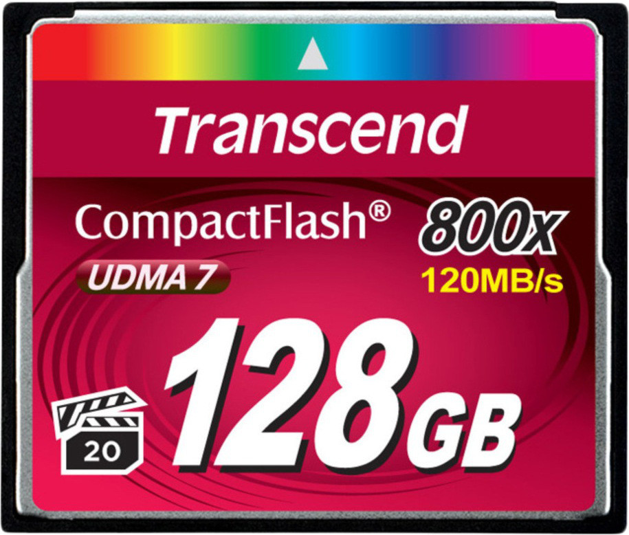 Карта памяти Transcend CompactFlash 800x 128 ГБ (TS128GCF800)