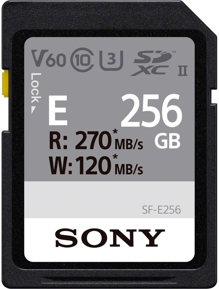 Карта памяти Sony SDXC SF-E Series UHS-II 256 ГБ (SF-E256/T1)