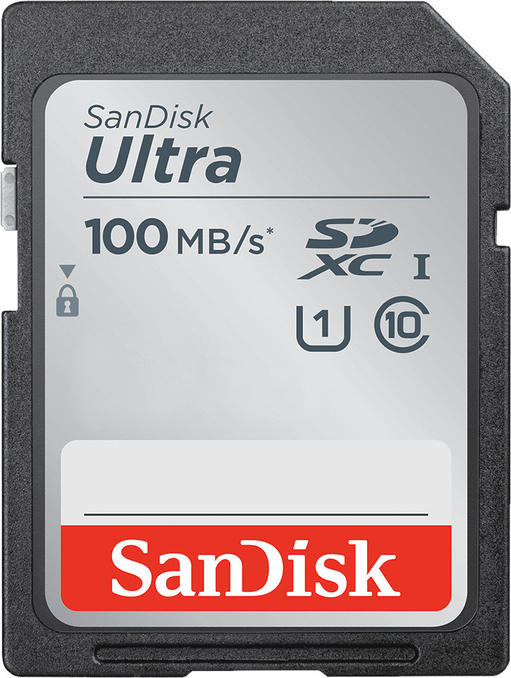 Карта памяти SanDisk Ultra SDXC UHS-I 100MB/s Class 10 128 ГБ