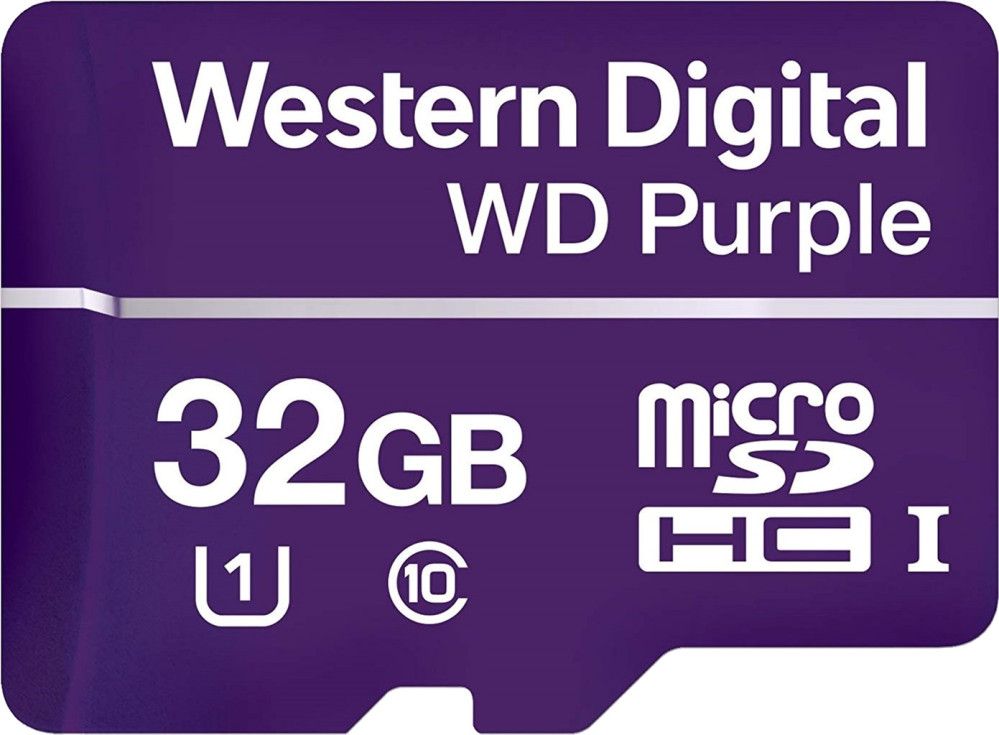 Карта памяти WD Purple microSD 32 ГБ (WDD032G1P0A)