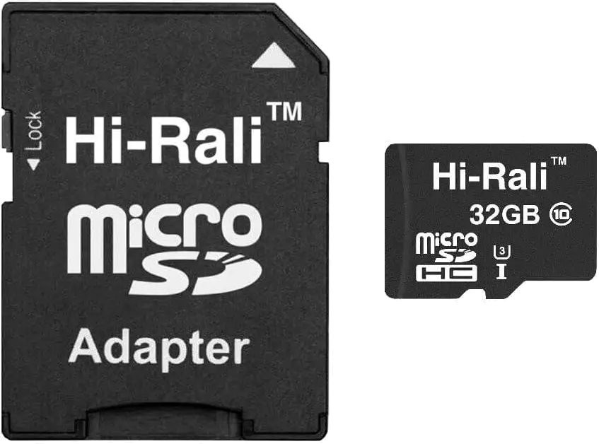 Карта памяти Hi-Rali microSD class 10 UHS-I U3 SD adapter 32 ГБ