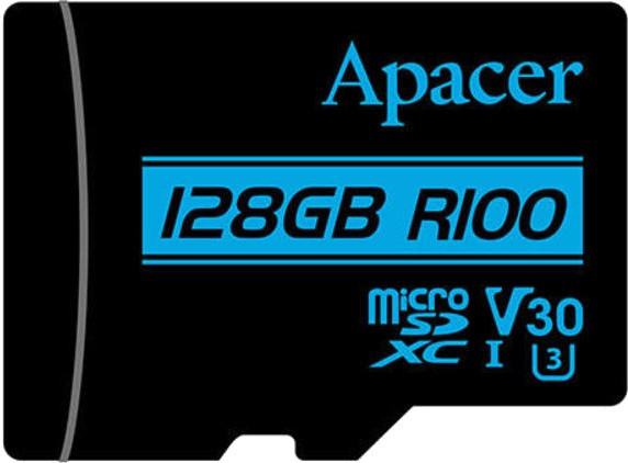 Карта памяти Apacer microSDXC R100 UHS-I U3 Class 10 128 ГБ (AP128GMCSX10U7-R)