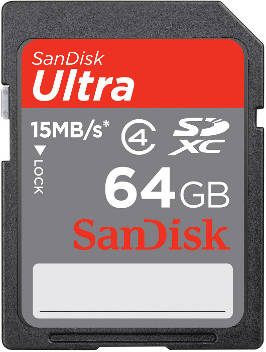 Карта памяти SanDisk Ultra SDXC 64 ГБ