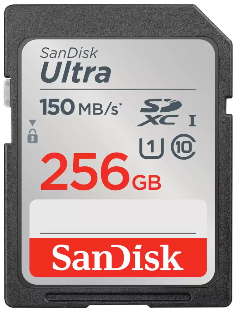 Карта памяти SanDisk Ultra SD UHS-I Class 10 256 ГБ (SDSDUNC-256G-GN6IN)