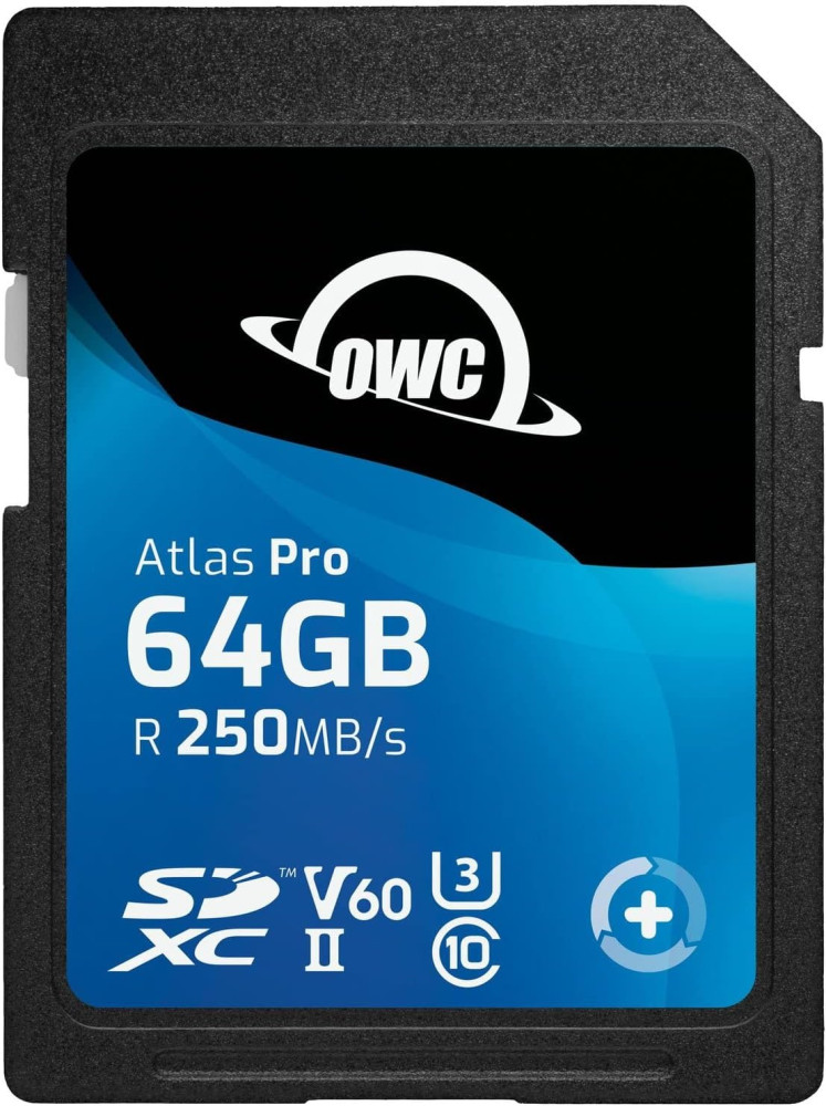 Карта памяти OWC Atlas Pro SDXC V60 UHS-II 64 ГБ (OWCSDV60P0064)