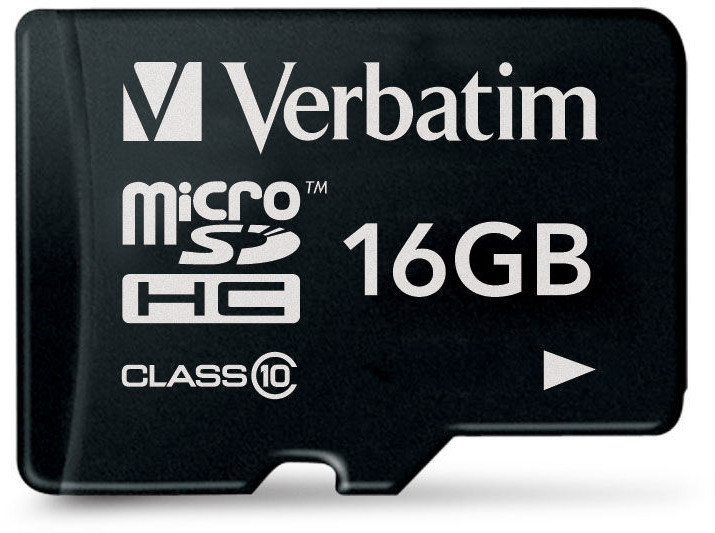 Карта памяти Verbatim microSDHC Class 10 16 ГБ