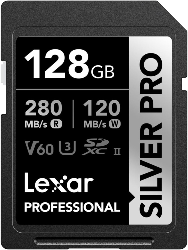 Карта памяти Lexar Professional Silver Pro SDXC UHS-II 128 ГБ