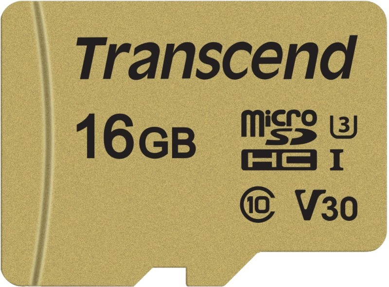 Карта памяти Transcend microSD 500S 16 ГБ (TS16GUSD500S)