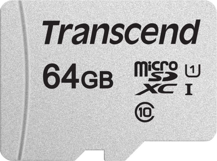 Карта памяті Transcend microSD 300S 64 ГБ (TS64GUSD300S-A)