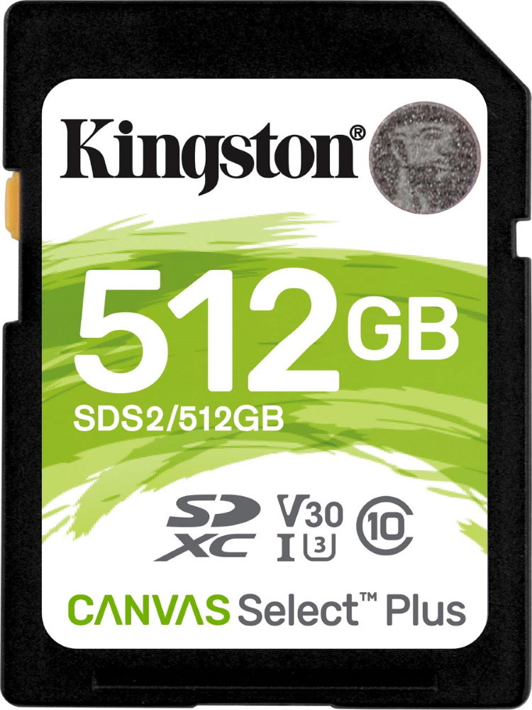 Карта памяти Kingston SD Canvas Select Plus 512 ГБ (SDS2/512GB)