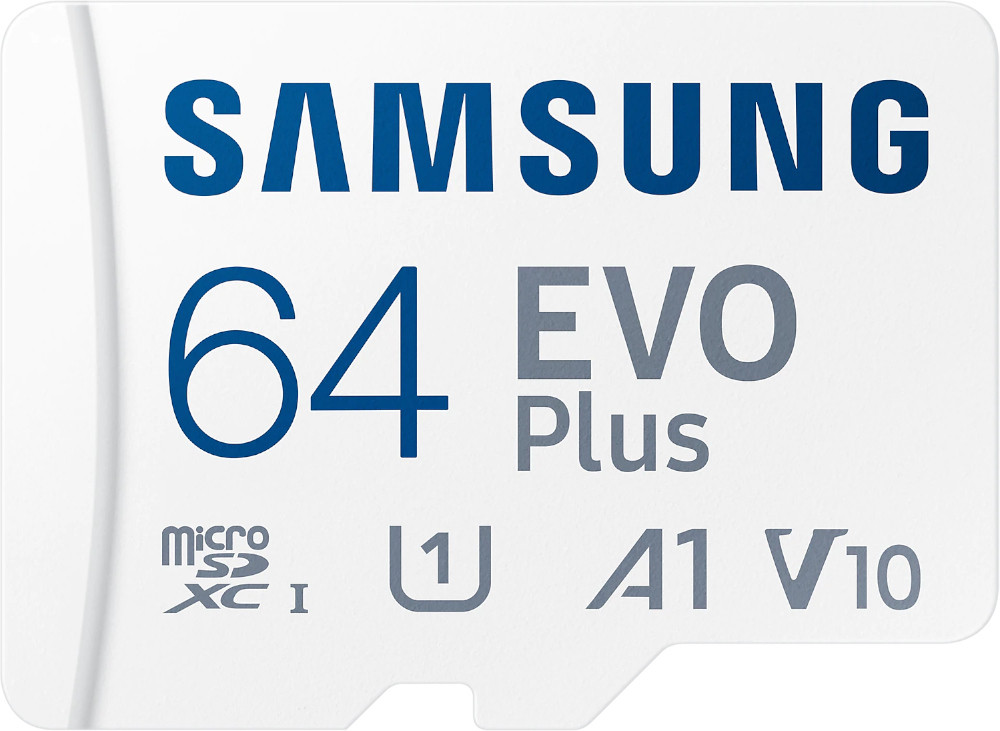 Карта памяти Samsung EVO Plus A2 V30 UHS-I U3 64 ГБ (MB-MC64KA/RU)
