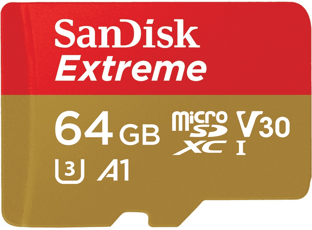 Карта памяти SanDisk Extreme V30 A1 microSD UHS-I U3 32 ГБ (SDSQXAF-032G-GN6MA)