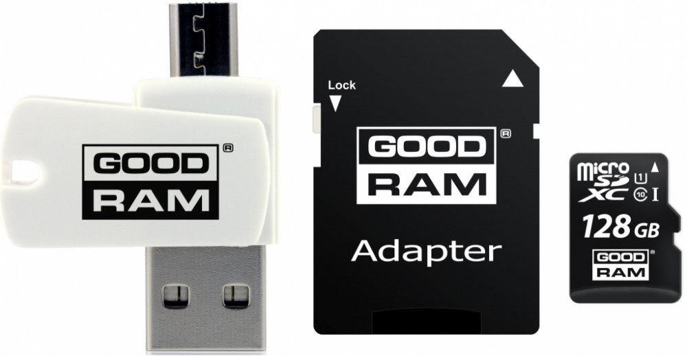 Карта памяти GOODRAM M1A4 All in One microSD 128 ГБ (M1A4-1280R12)