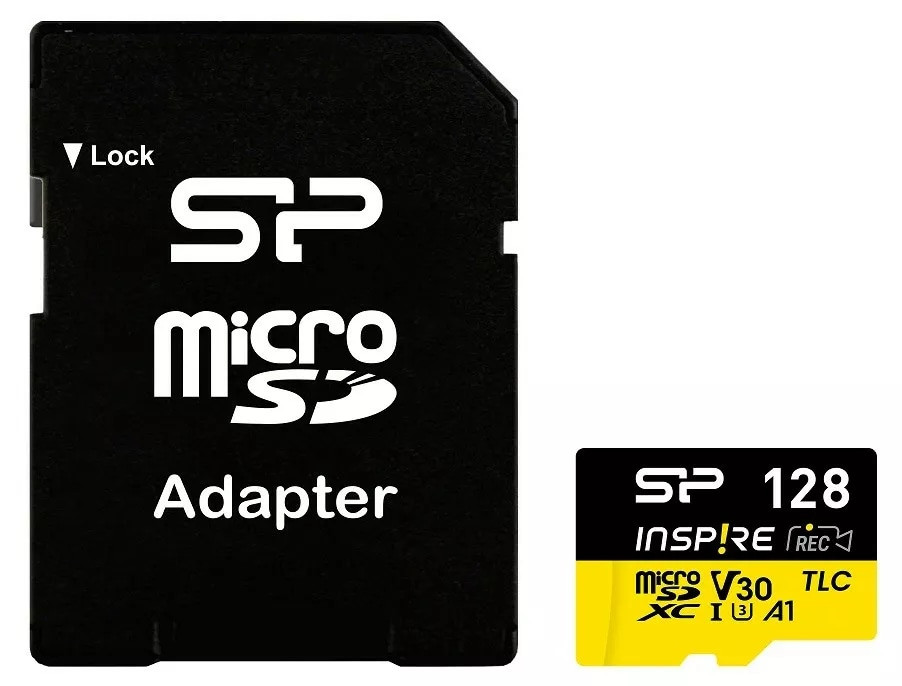 Карта памяти Silicon Power Inspire microSDXC UHS-I 128 ГБ (SP128GBSTXLV3V1NSP)
