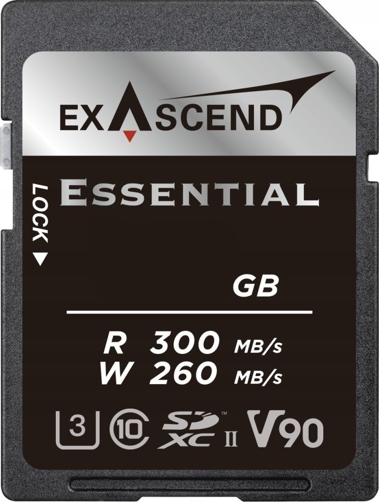 Карта памяти Exascend Essential UHS-II V90 SDXC 256 ГБ (EX256GSDU2-S)